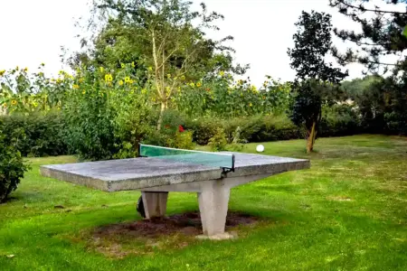 tischtennisplatte-garten-aktivurlaub-auf-ruegen Tischtennisplatte im Garten der Ferienwohnung für Ihren Aktivurlaub auf Rügen